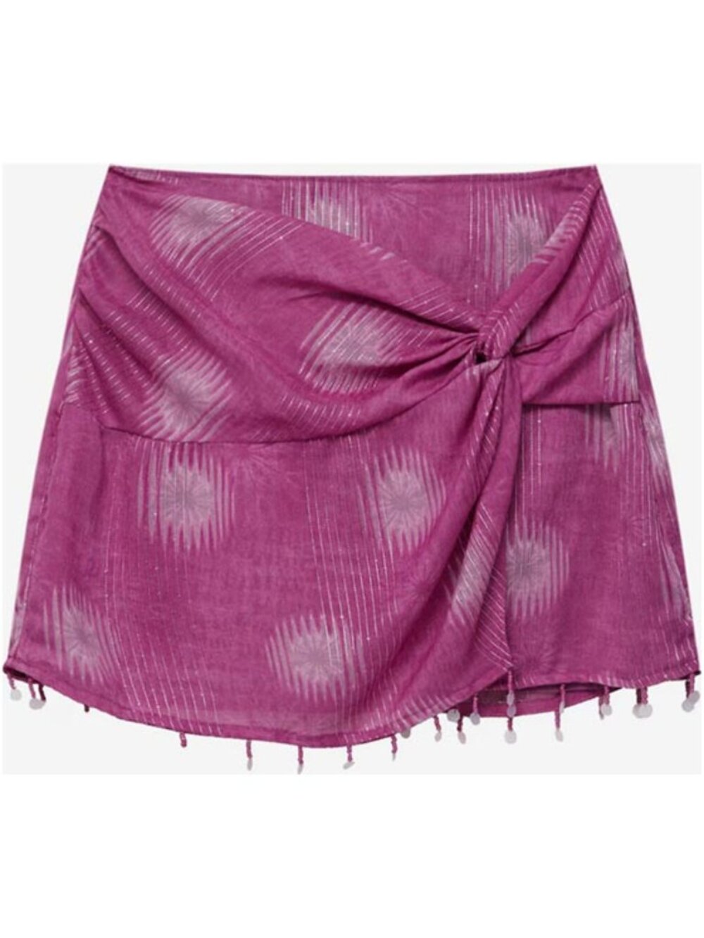 Pull&Bear Wrap Style Skirt in Dusky Pink, Dark Pink - Women's Size Small